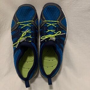 Abeo bio system Men’s Blue and Green Boat Shoes size 8 Like New condition